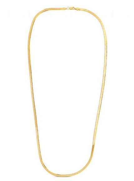 1.5mm 14k Yellow Gold Super Flex Herringbone Chain