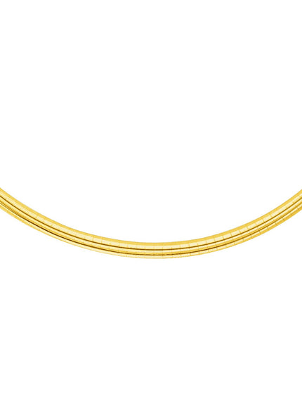 14k Yellow Gold Chain in a Classic Omega Design (4 mm)