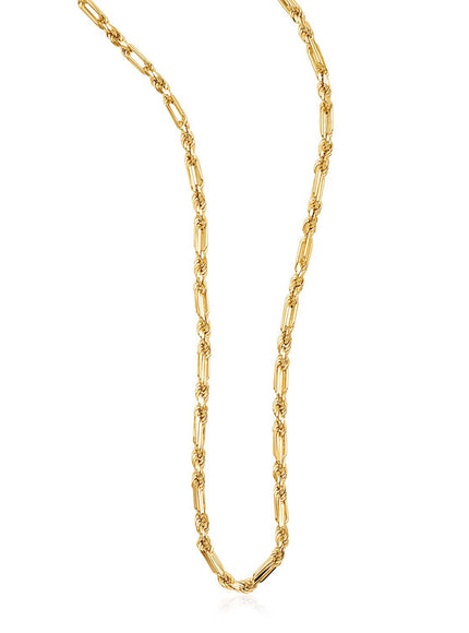 14k Yellow Gold Figaro Chain Necklace