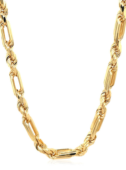 14k Yellow Gold Figaro Chain Necklace