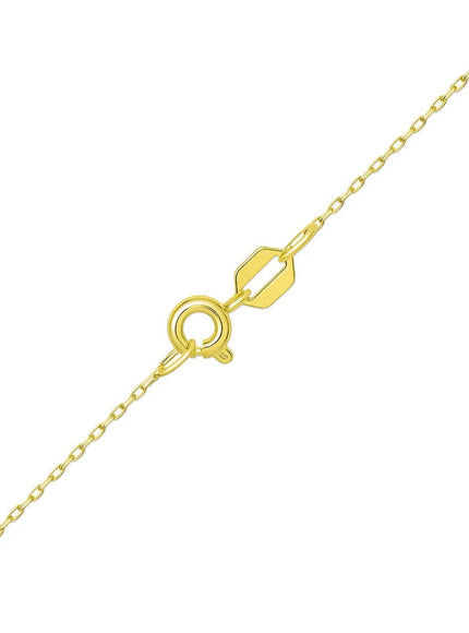 14K Yellow Gold Four Leaf Clover Necklace