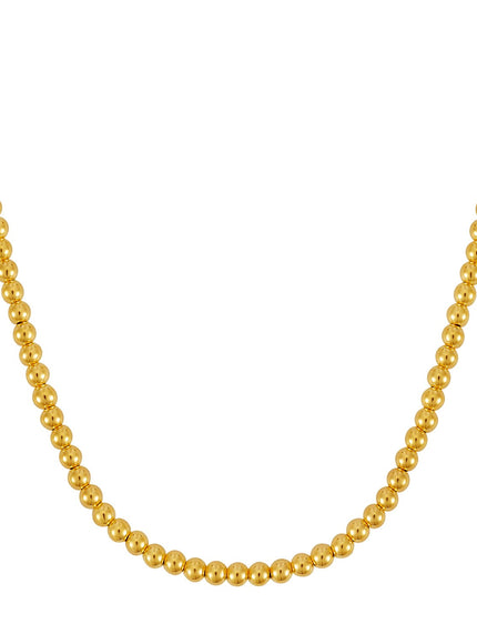 14k Yellow Gold Bead Chain Necklace(5mm)
