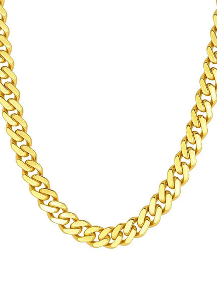 14k Yellow Gold 22 inch Polished Curb Chain Necklace