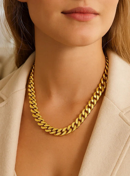 14k Yellow Gold 22 inch Polished Curb Chain Necklace