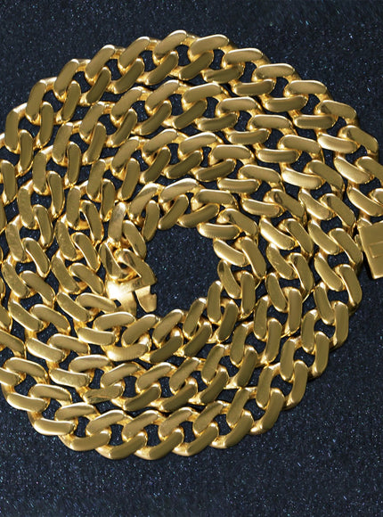 14k Yellow Gold 22 inch Polished Curb Chain Necklace