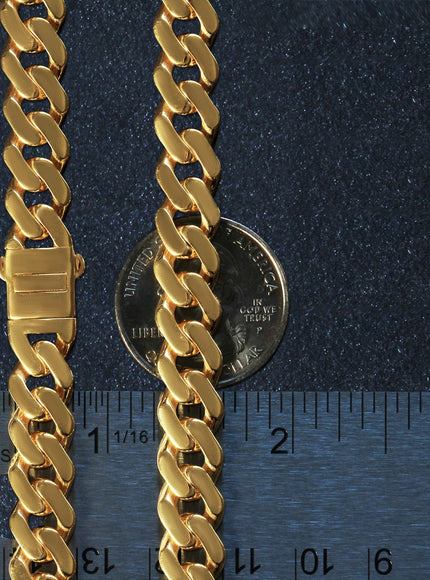 14k Yellow Gold 22 inch Polished Curb Chain Necklace