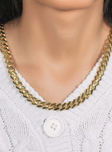 14k Yellow Gold 22 inch Polished Curb Chain Necklace