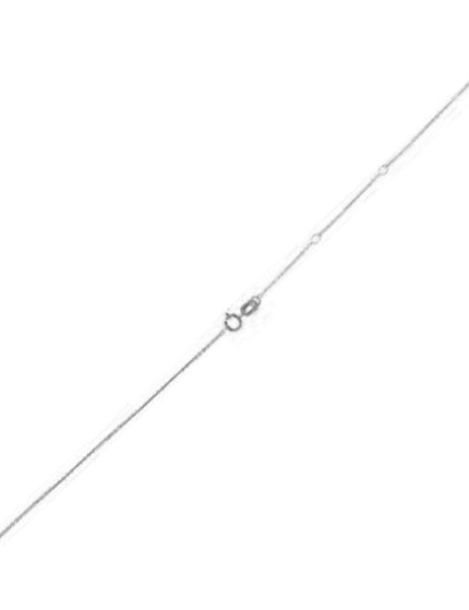 Adjustable Cable Chain in 14k White Gold (1.0mm) - Ellie Belle