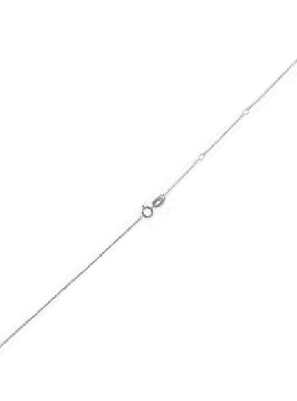 Adjustable Cable Chain in 14k White Gold (1.0mm) - Ellie Belle