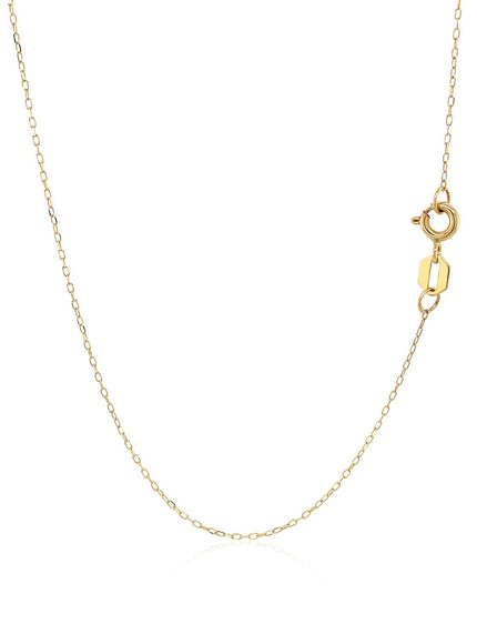 14K Yellow Gold Hand of Hamsa Necklace