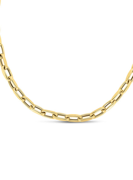 14k Yellow Gold French Cable Link Necklace (6mm)