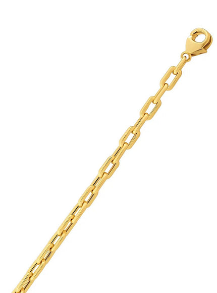 14k Yellow Gold Paperclip Chain Necklace