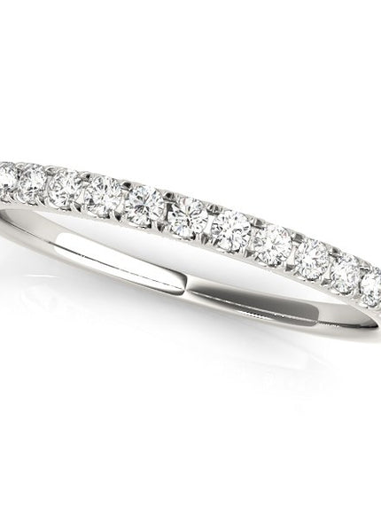 14k White Gold Timeless Diamond Wedding Ring (1/5 cttw)