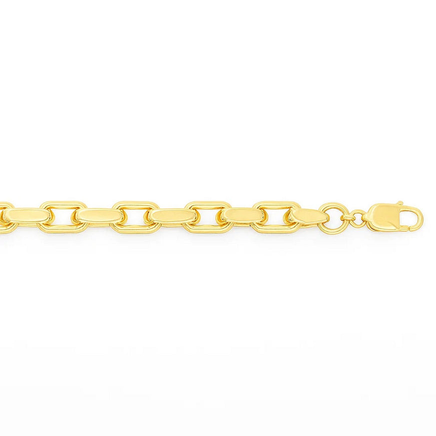 3.6mm 14k Yellow Gold French Cable Chain Bracelet
