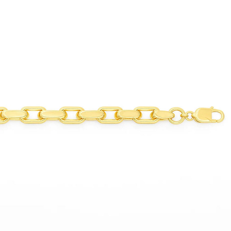3.6mm 14k Yellow Gold French Cable Chain Bracelet