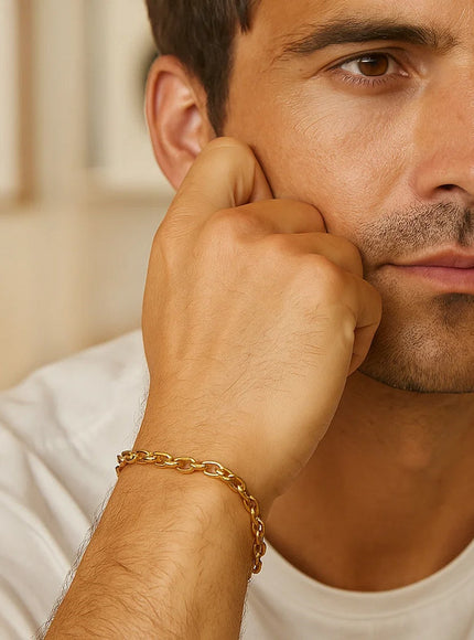 3.6mm 14k Yellow Gold French Cable Chain Bracelet