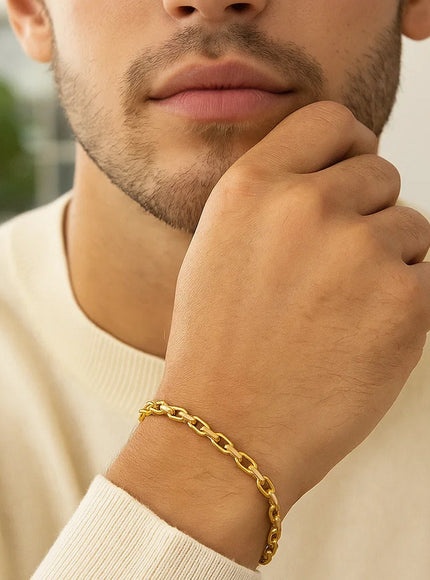 3.6mm 14k Yellow Gold French Cable Chain Bracelet