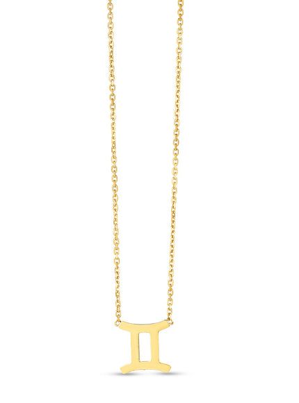 14K Yellow Gold Gemini Necklace