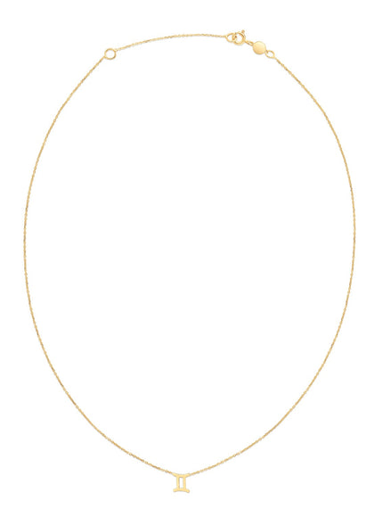 14K Yellow Gold Gemini Necklace