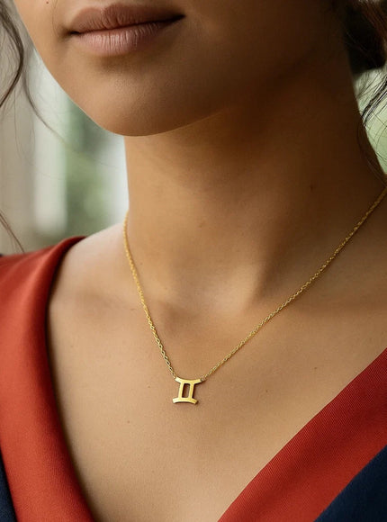 14K Yellow Gold Gemini Necklace