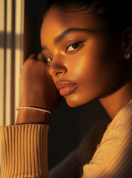 Lab Grown Round Diamond Tennis Bracelet in 14k Yellow Gold (3 cctw F/G VS2/SI1)