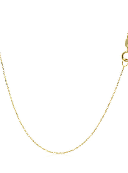 14k Yellow Gold Necklace with Moon