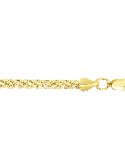 3.15mm 14k Yellow Gold Diamond Cut Round Franco Chain