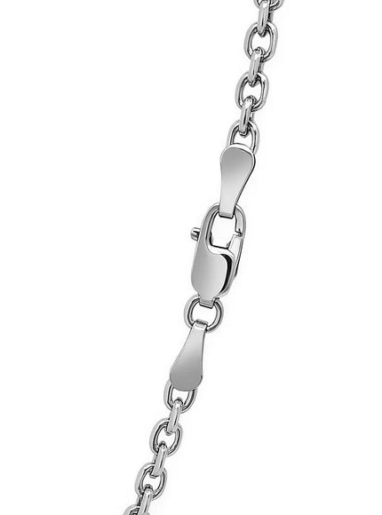 2.6mm 14k White Gold Diamond Cut Cable Link Chain