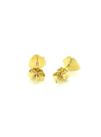 14k Yellow Gold Enameled Strawberry Childrens Earrings