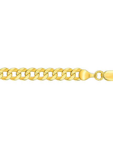 4.7mm 10k Yellow Gold Curb Bracelet