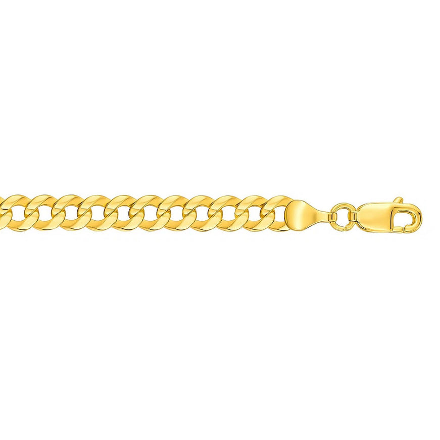 4.7mm 10k Yellow Gold Curb Bracelet