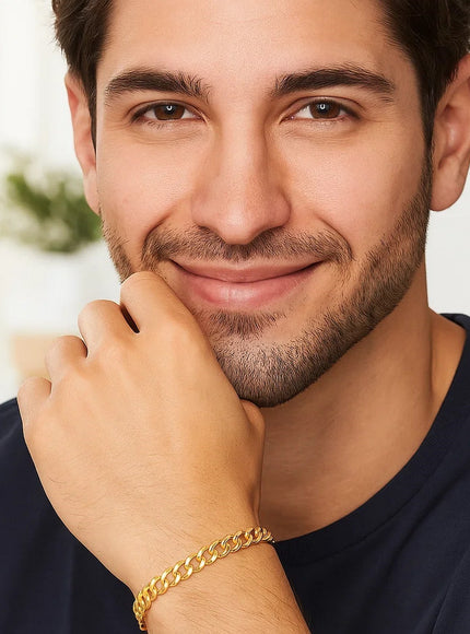 4.7mm 10k Yellow Gold Curb Bracelet