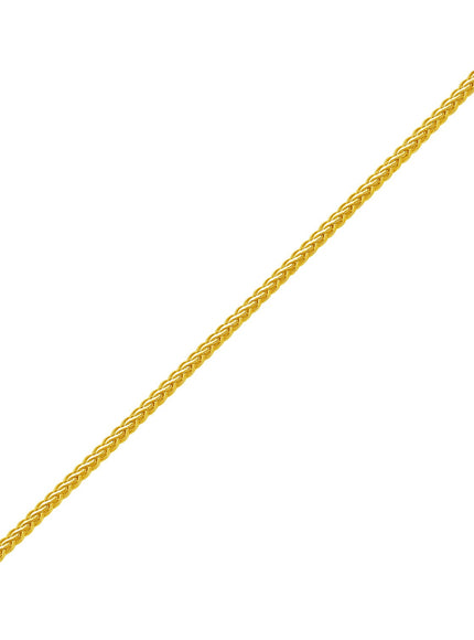 Fine Wheat Chain Bracelet in 10k Yellow Gold