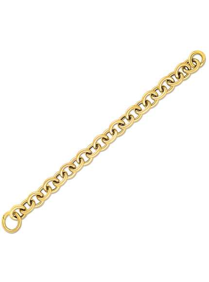 14k Yellow Gold Round Link Bracelet