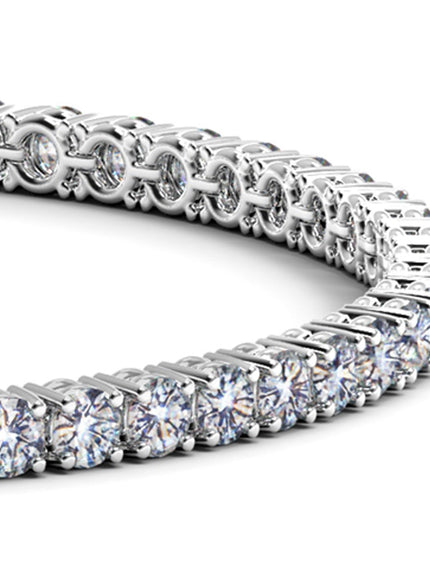 Lab Grown Round Diamond Tennis Bracelet in 14k White Gold (6 cctw F/G VS2/SI1)
