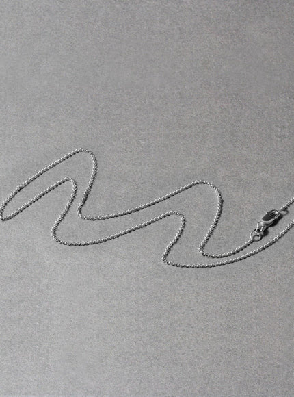 14k White Gold Diamond Cut Rolo Chain 1.1mm