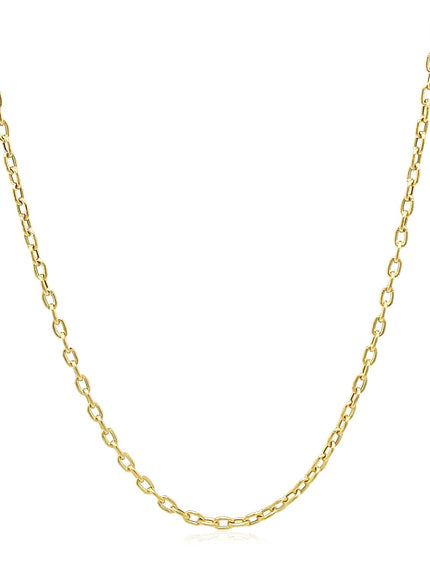 Double Extendable Cable Chain in 14k Yellow Gold (1.9mm)