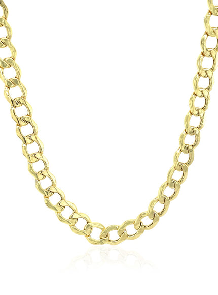 5.3mm 10k Yellow Gold Curb Chain