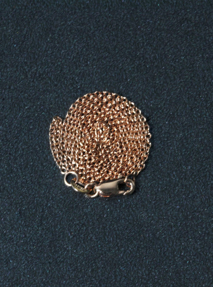 14k Rose Gold Round Cable Link Chain 1.3mm