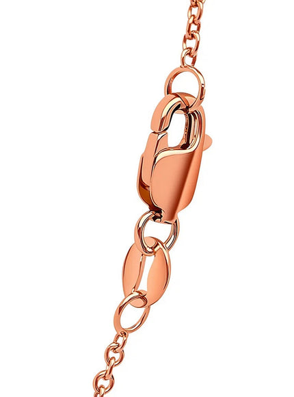 14k Rose Gold Round Cable Link Chain 1.3mm