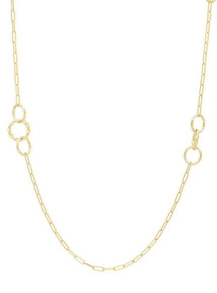 Twistted Link Necklace in 14K Yellow Gold