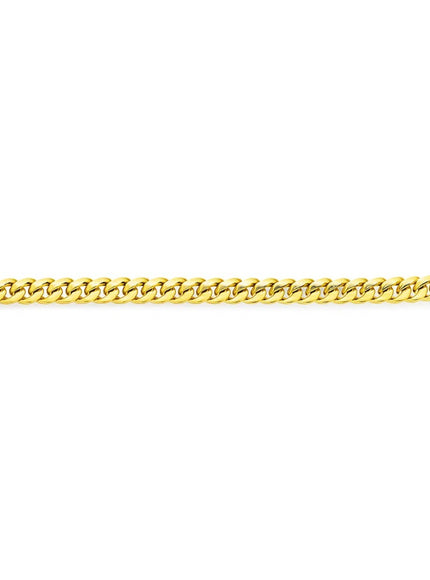 3.2mm 14k Yellow Gold Classic Miami Cuban Solid Bracelet