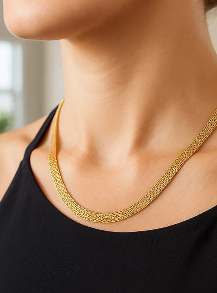 14k Yellow Gold Bismarck Chain (7.00 mm)