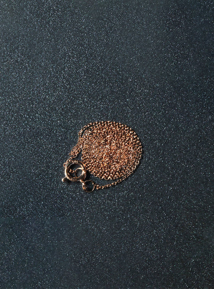 14k Rose Gold Diamond Cut Cable Link Chain 0.7mm