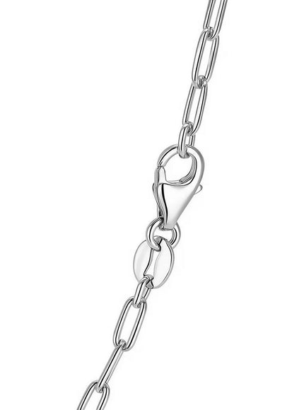 14K White Gold Fine Paperclip Chain (1.5mm)