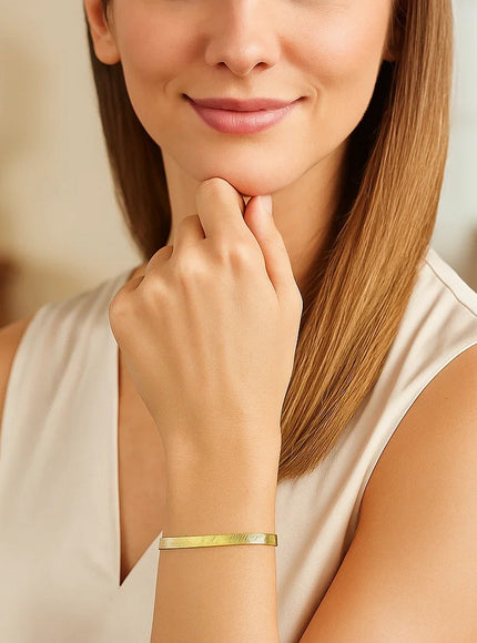 Imperial Herringbone Bracelet in 10k Yellow Gold (4.6 mm)