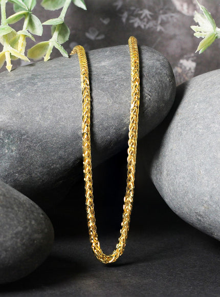2.7mm 14k Yellow Gold Lite Diamond Cut Round Franco Chain