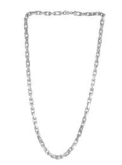 14k White Gold French Cable Link Chain 4.8 mm
