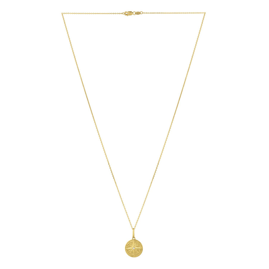 North Star Talisman Necklace in 14K Yellow Gold