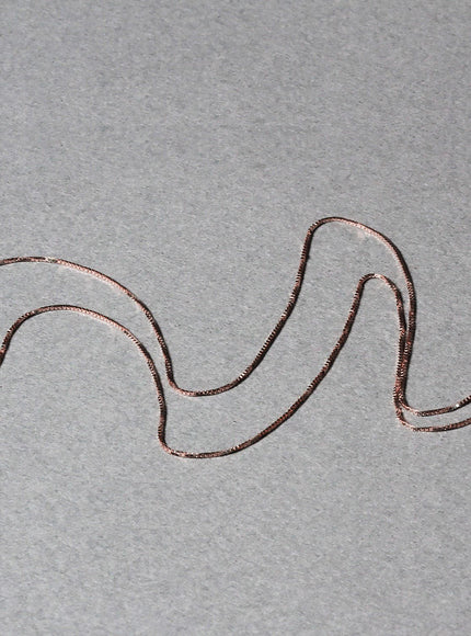 14k Rose Gold Classic Box Chain 0.6mm